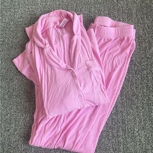 SKIMS Soft Lounge Rib Sleep Set in Cotton Candy